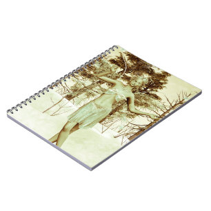 Winter Fairy in Snowy Forest Fantasy Art Notebook