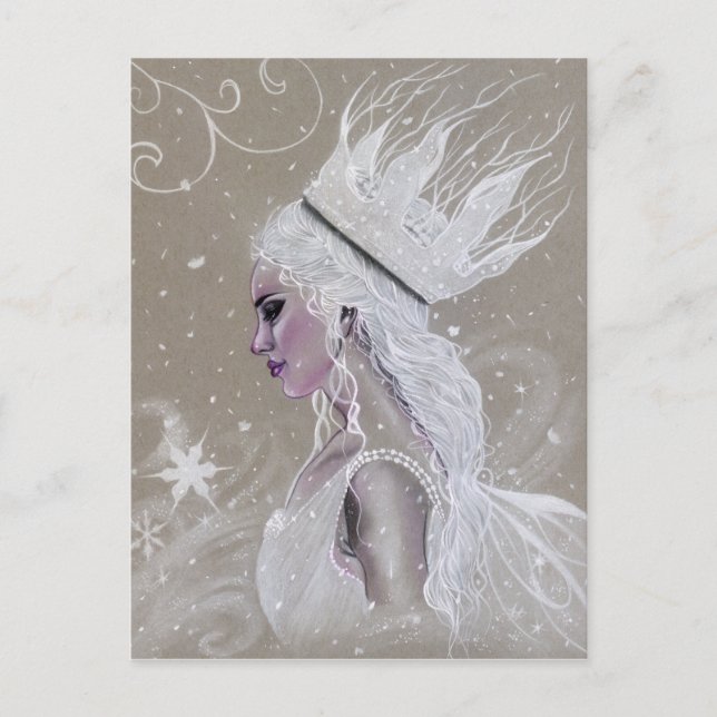 Winter Fairy Queen Postcard (Front)