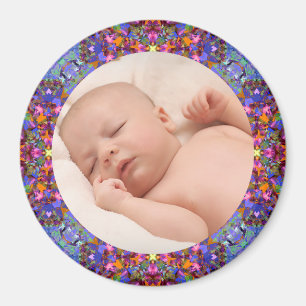 Winter Fall Frame Baby Grandparent’s Gift Photo Magnet