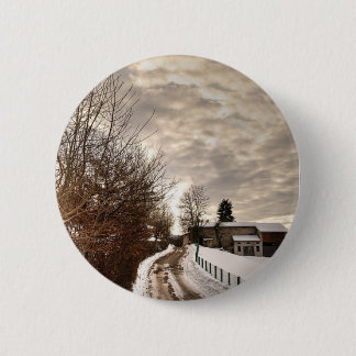 Winter Farm 6 Cm Round Badge