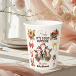 Winter Farm Animals Christmas Baby Shower Paper Cups<br><div class="desc">Celebrate your little one’s upcoming arrival with our "Woodland Winter Christmas" Baby Shower Paper Cups. These charming cups combine the cosy elegance of a winter woodland theme with the festive spirit of Christmas, making them an ideal choice for your baby shower celebration. Features: Whimsical Design: The cups feature a delightful...</div>
