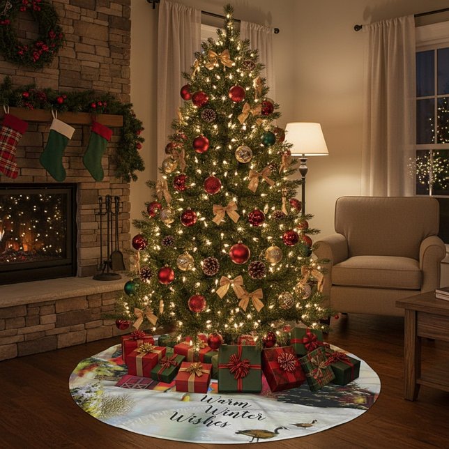 Winter farm brushed polyester tree skirt (Creator Uploaded)