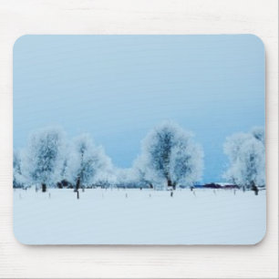 Winter Farm Mouse Pad