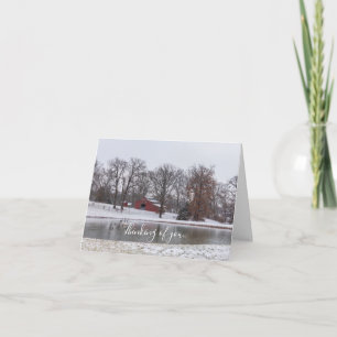 Winter Farm Pano Thinking Of You Card