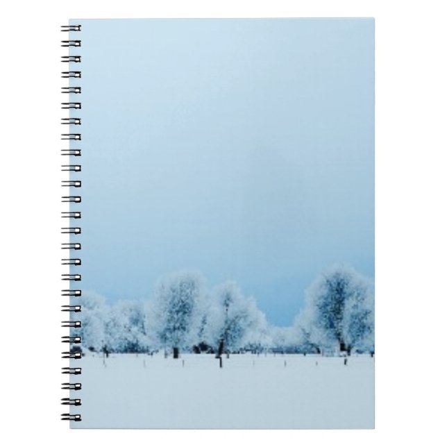 Winter Farm Spiral Notebook (Front)