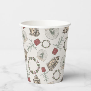 Winter Farmhouse  Paper Cups