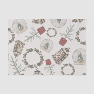 Winter Farmhouse  Tissue Paper
