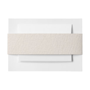 Winter Faux Leather Belly Band Invitation Belly Band