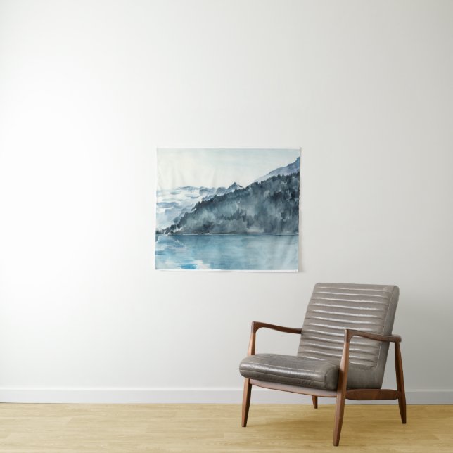 Winter Fjords Tapestry (In Situ (Horizontal))