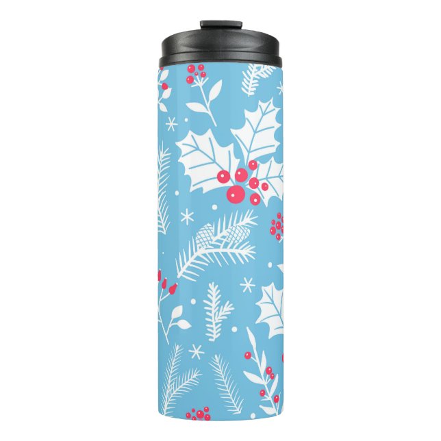 Winter flora 2 thermal tumbler (Front)