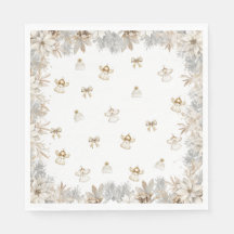 Winter Floral Angels Baby Shower