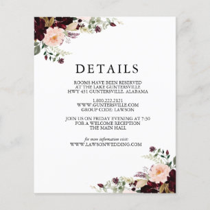 Winter Floral Details Card   Budget