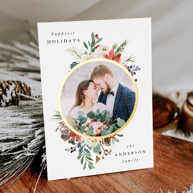  Winter Floral Gold Circle Photo (Creator Uploaded)