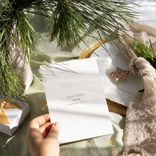 Winter Floral   Ivory Bridal Shower Invitation