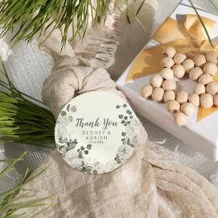 Winter Floral   Ivory Wedding Thank You  Favour Tags