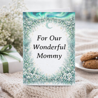 Winter Floral Mother’s Day Card for Wonderful Mom