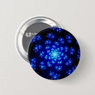 Winter Floral Sprinkles 6 Cm Round Badge