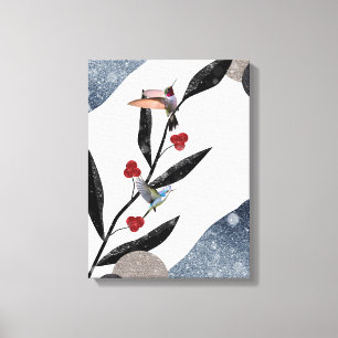 Winter Flower Abstract Canvas Print
