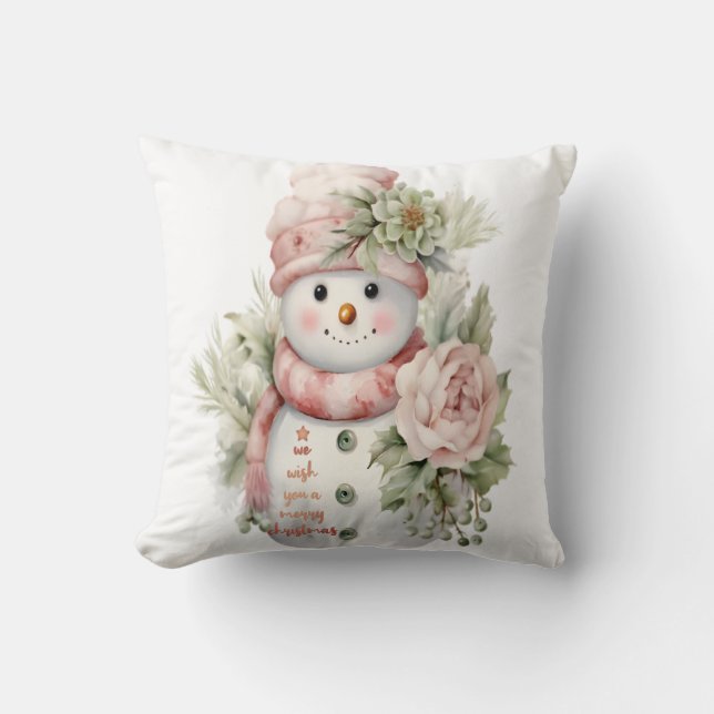 Winter flower  cushion (Front)