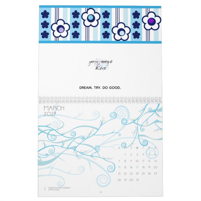 Winter Flowers Calendar (Mar 2027)