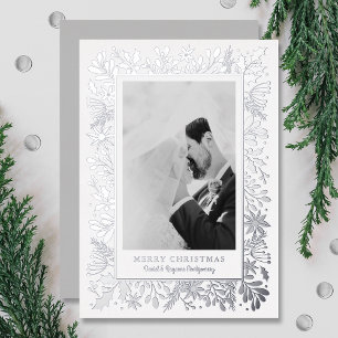 Winter Flowers Greenery Silver