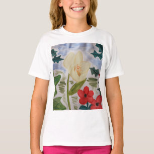 Winter Flowers & Holly  T-Shirt
