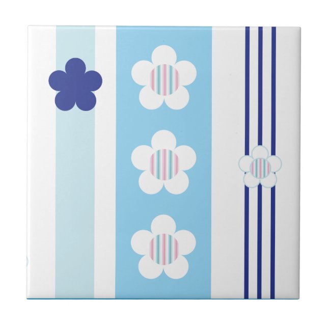 Winter Flowers Tile (Front)