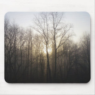 Winter Fog Sunrise Nature Photography Mouse Pad