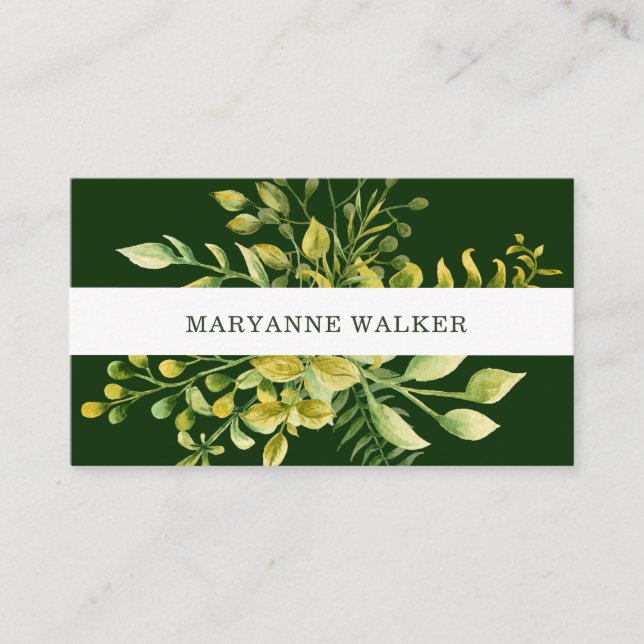 Winter Foliage Business Card (Front)