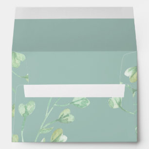 Winter Foliage elegant Wedding Envelope