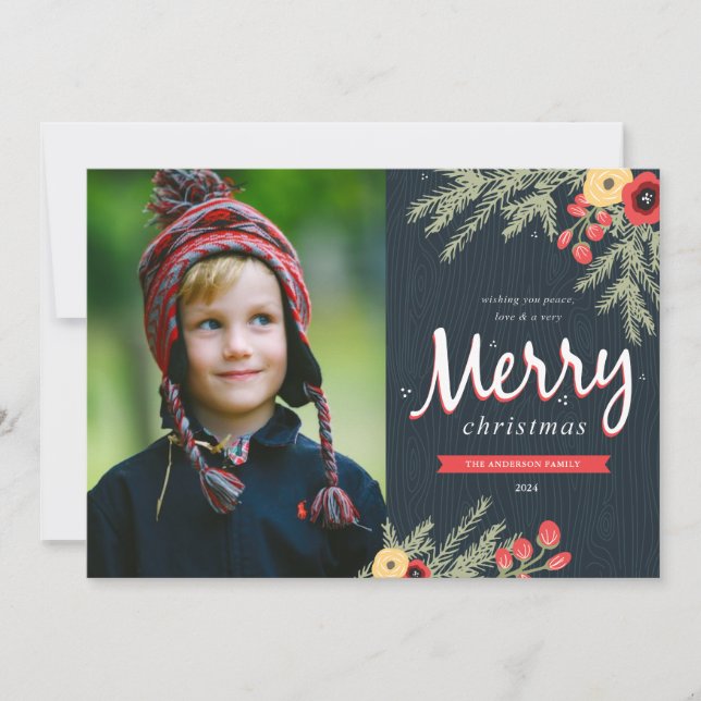 Winter Foliage Holiday Card (Front)