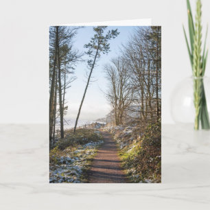 Winter footpath in The Macclesfield Forest Card