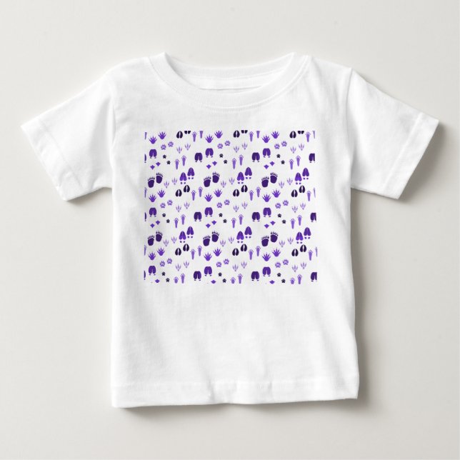 Winter Footprints Baby T-Shirt (Front)