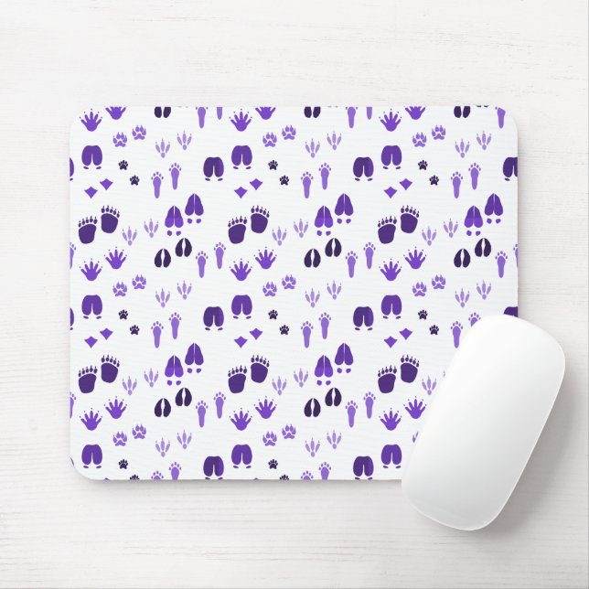 Winter Footprints Mouse Pad (With Mouse)