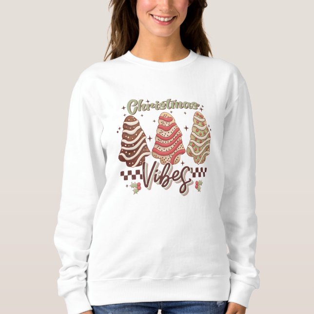 Winter For Her Christmas Vibes Sweatshirt (Front)