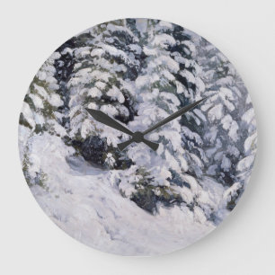 Winter Forest   Aleksander Borisov Large Clock