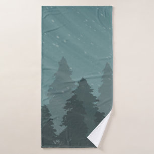 Winter Forest Bath Towel