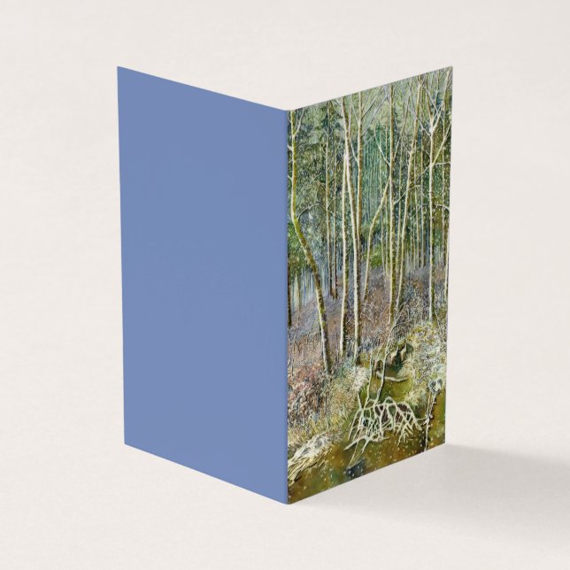 winter forest business card (Outside)