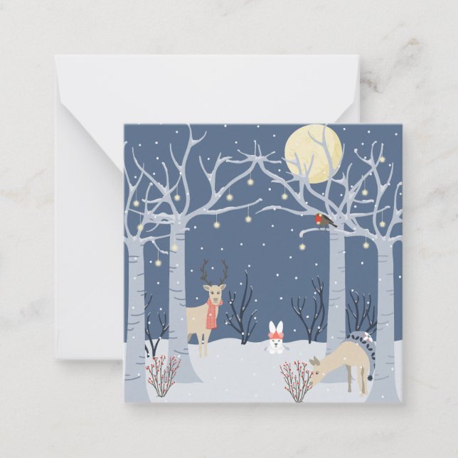 Winter forest card (Front)