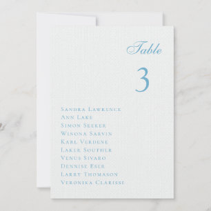Winter forest church Wedding Table Seating Card
