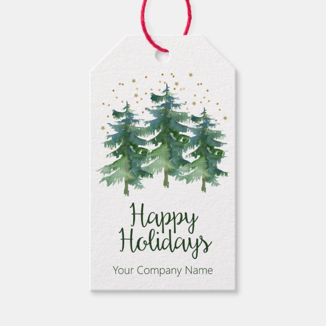 Winter Forest Company Gift Tags (Front)