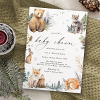 Winter Forest | Cute Neutral Woodland Baby Shower