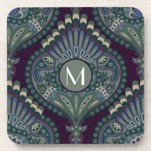 Winter Forest - Feathered Paisley Coaster