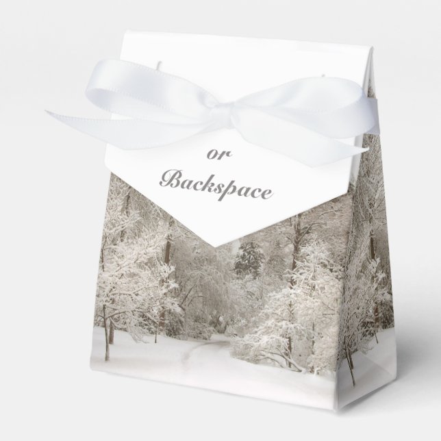 Winter Forest Gift Box Personalised Holiday Boxes (Front Side)