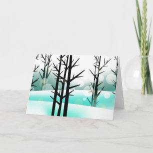 Winter Forest Greeting Card