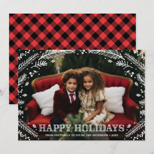 Winter Forest   Holiday Photo Card