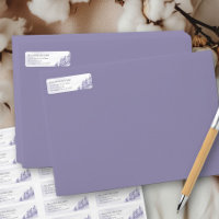 Winter Forest Lavender Return Address Label
