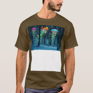 Winter forest of Electric Jellyfish T-Shirt