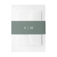 Winter Forest | Pine Green Monogram Wedding