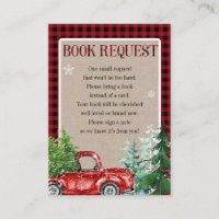 Winter Forest Red Truck Baby Shower